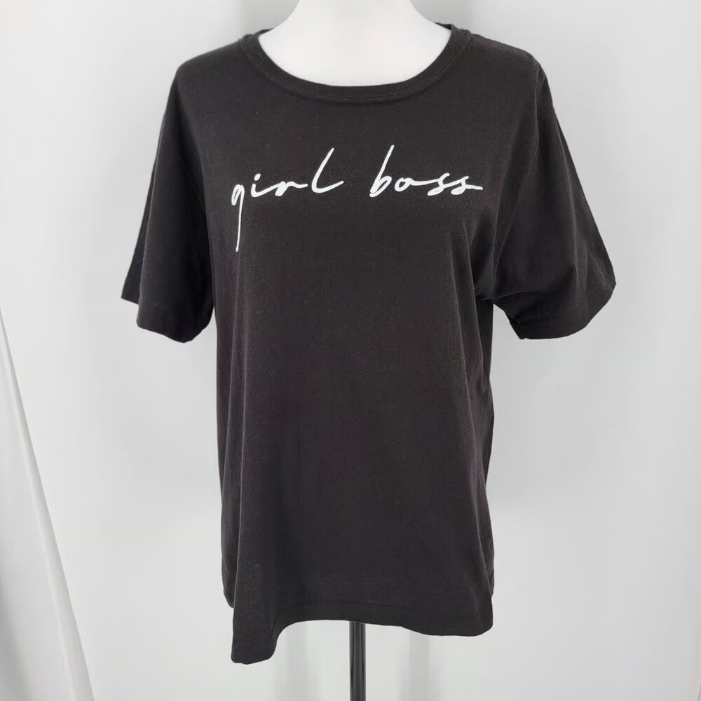 The Limited T Shirt Women's XL Girl Boss Black White